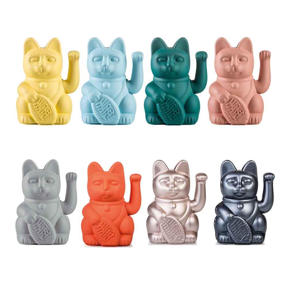 德國DONKEY幸運繽紛招財貓-15cm(多款任選)