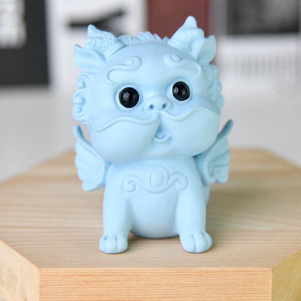 Q萌神獸小貔貅(天空藍)－【招財、貴人、守庫】