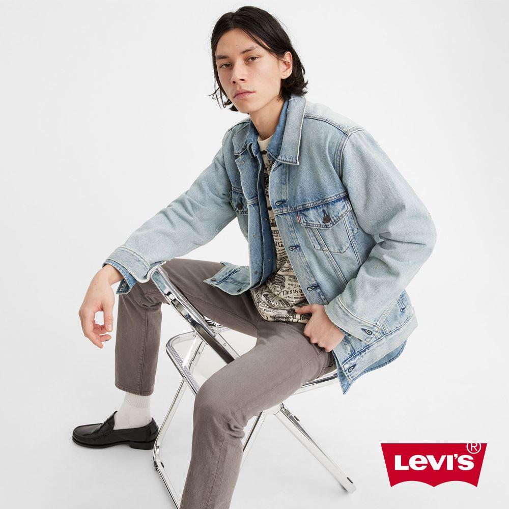 Levis 男款 寬鬆版牛仔外套 / 精工輕藍染洗舊X微磨損破壞細節 熱賣單品