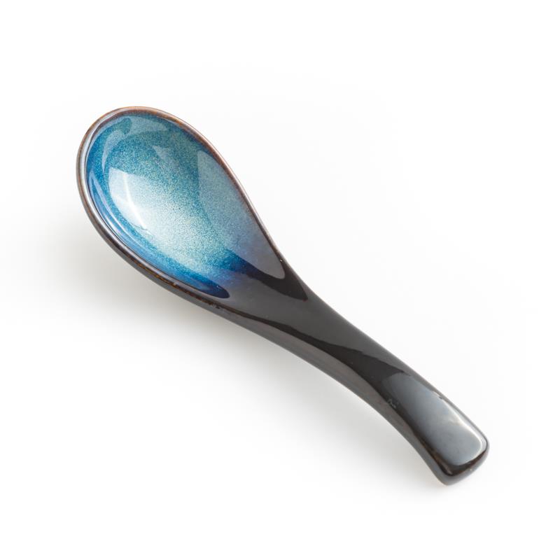 WAGA 沈靜渲藍 14cm 陶瓷湯匙｜單品