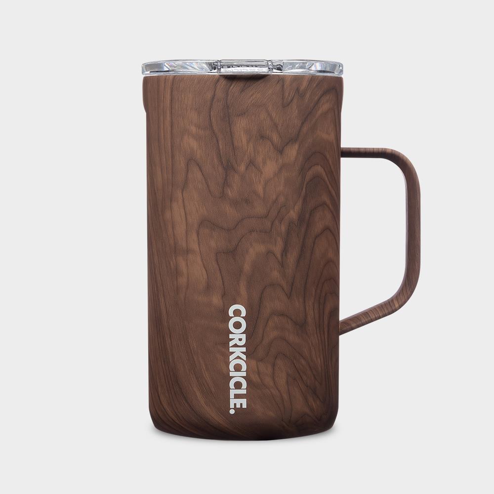CORKCICLE 三層真空咖啡杯 650ML-胡桃木
