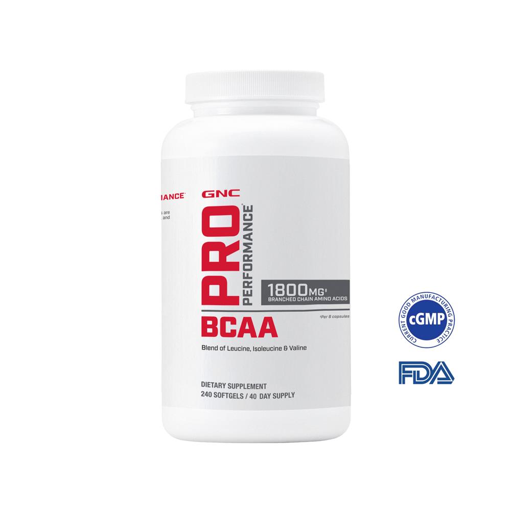 PRO PERFORMANCE®支鏈胺基酸(240粒/瓶) ｜GNC PRO PERFORMANCE®BCAA (240 Softgels)