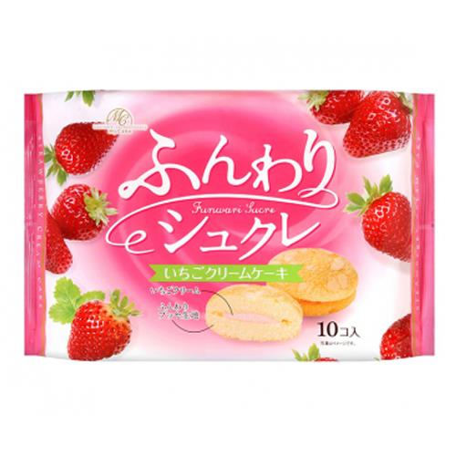 柿原草莓奶油風味夾心蛋糕10入