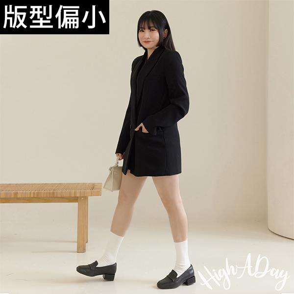 🍎任一雙現折$618🍎ANNSTAR High a day聯名-慵懶四季牛皮全真皮軟芯樂福鞋3cm-黑(版型偏小)