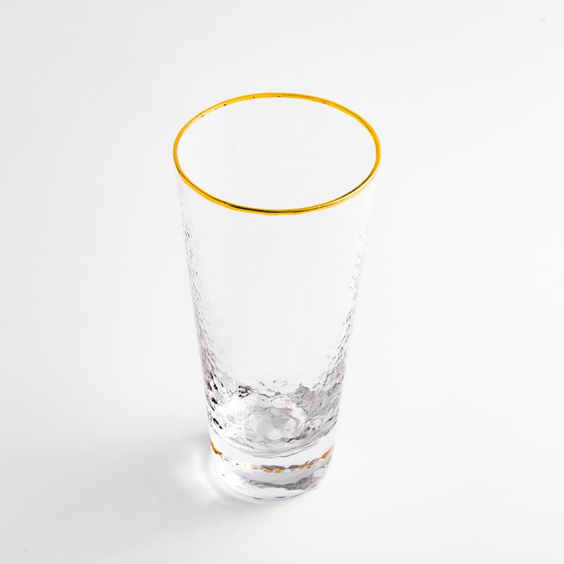 WAGA 金邊錘紋 480ml  玻璃杯│單品