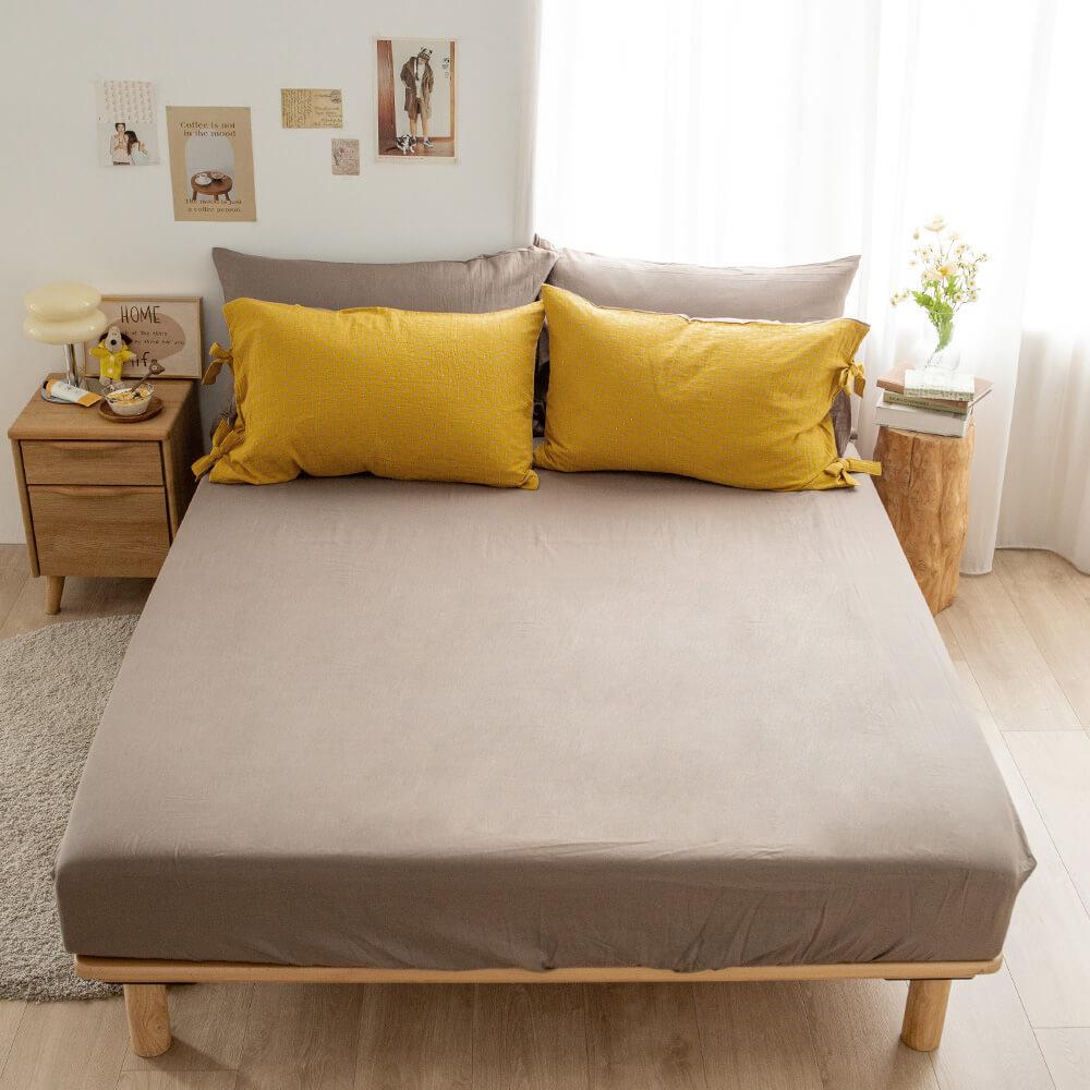 床包+枕套-雙人 / 色織雙層紗 / 和煦