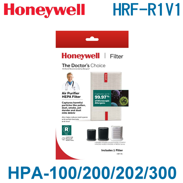 美國Honeywell HEPA濾網 HRF-R1V1 原廠公司貨 適用：HPA-100/200/202/300