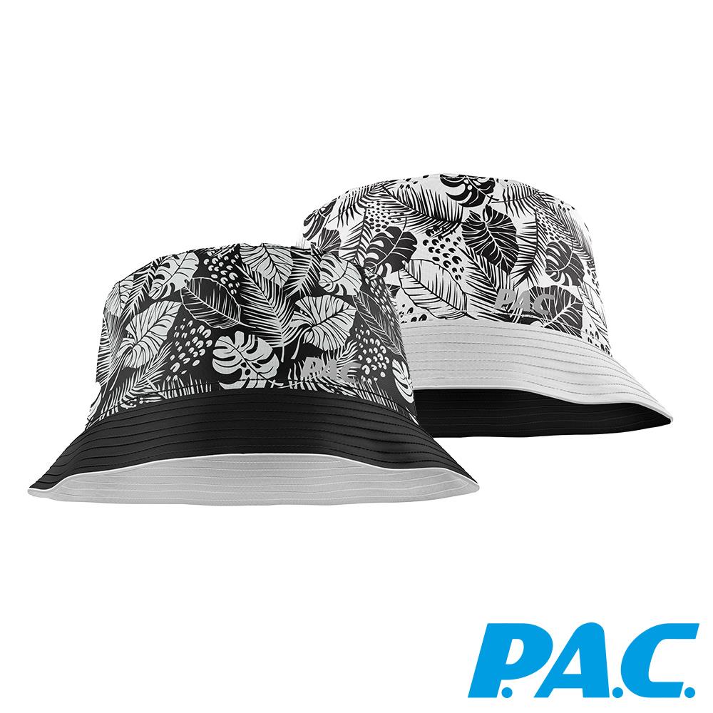 【PAC 德國】雙面口袋折疊漁夫帽(PAC30441002黑白/蕨類/輕量/抗UV/雙面漁夫帽)