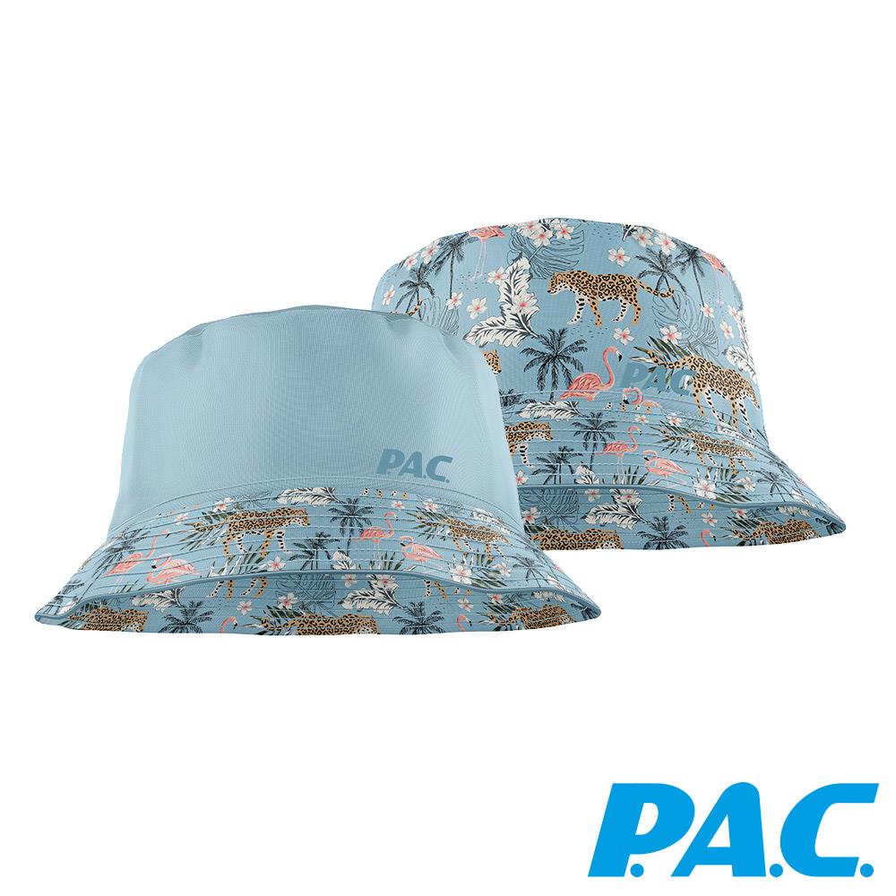 【PAC 德國】雙面口袋折疊漁夫帽(PAC30441002淡藍/叢林/輕量/抗UV/雙面漁夫帽)