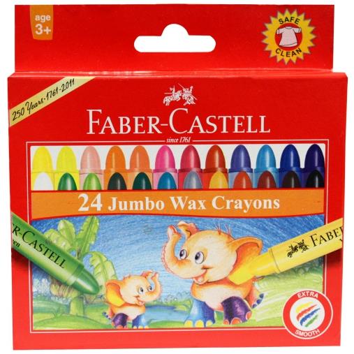 輝柏Faber-Castell  大象粗芯蠟筆24色