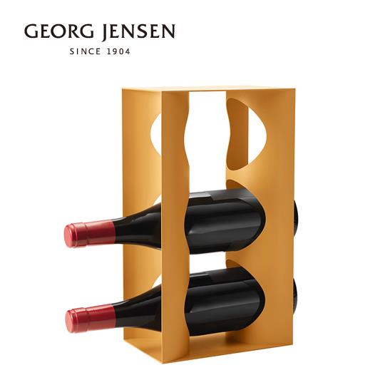 【北歐櫥窗】Georg Jensen 喬治傑生 Alfredo 酒瓶架（番紅花黃）