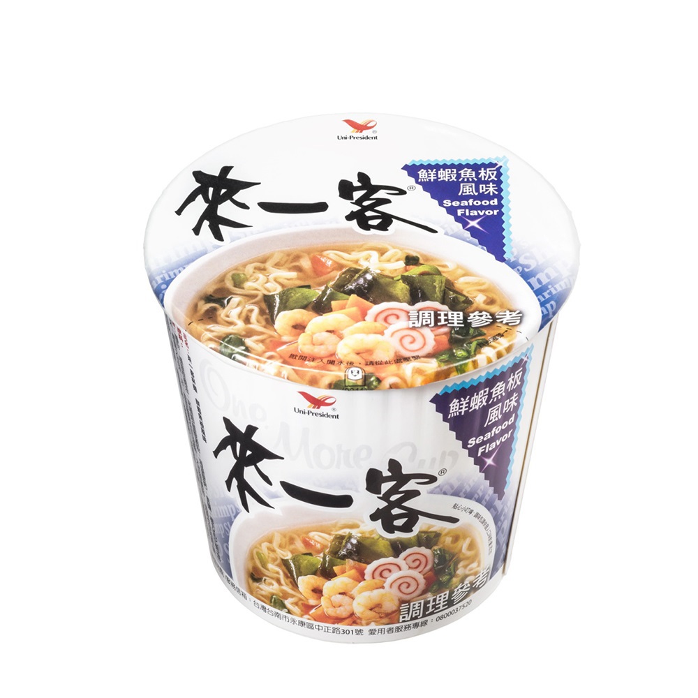 【統一】箱)來一客鮮蝦魚板杯麵(63gx12)