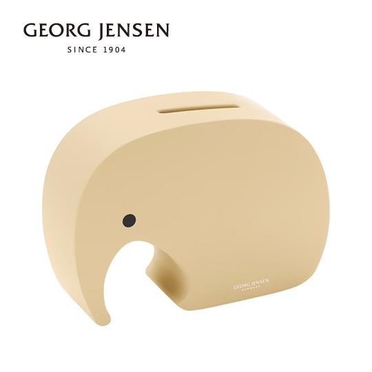 【北歐櫥窗】Georg Jensen喬治傑生Miniphant迷你象撲滿(香草黃)