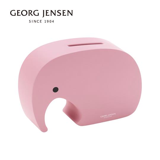 【北歐櫥窗】Georg Jensen喬治傑生Miniphant迷你象撲滿(草莓粉)