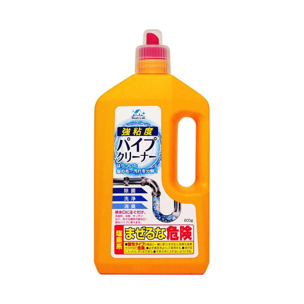 日本WashLab超黏著水管清潔劑800g(排水管疏通清潔劑)