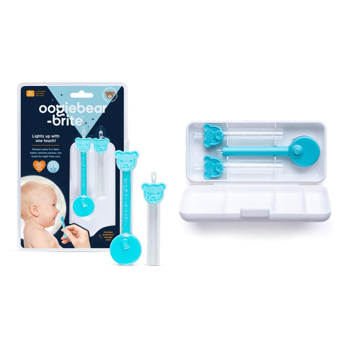 NEW - OOGIEBEAR-Brite - Lights up with one touch Removes Babys Boogers &  Earwax