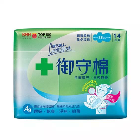 康乃馨御守棉衛生棉量多加長28cm14片