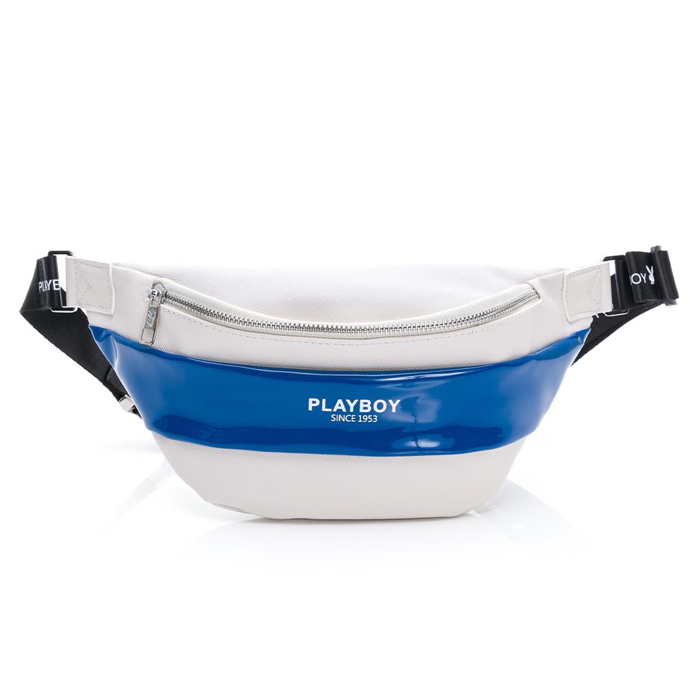 ⚡夏季應援 BIG SALE｜PLAYBOY-腰包 Sports系列 - 白色(122-8104-01-5)