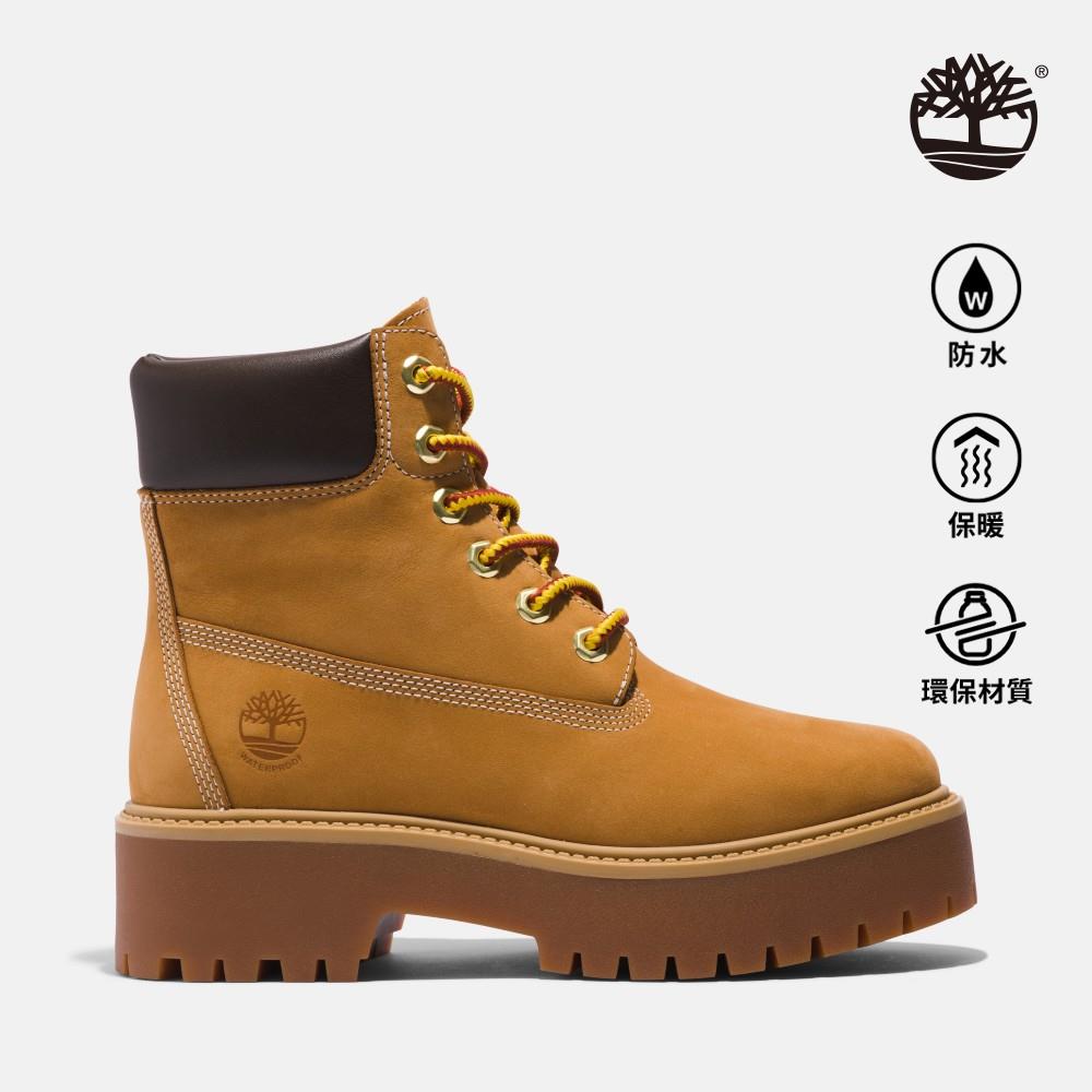 Timberland 女款小麥色Stone Street 6吋厚底防水靴