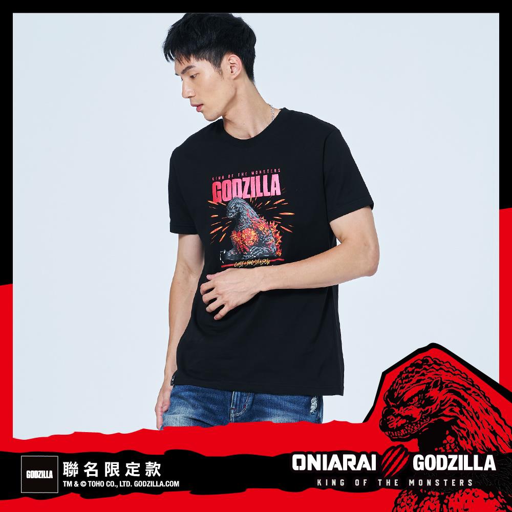 【GODZILLA 最後倒數↘聯名款8折】紅蓮哥吉拉短TEE - BLUE WAY 鬼洗い