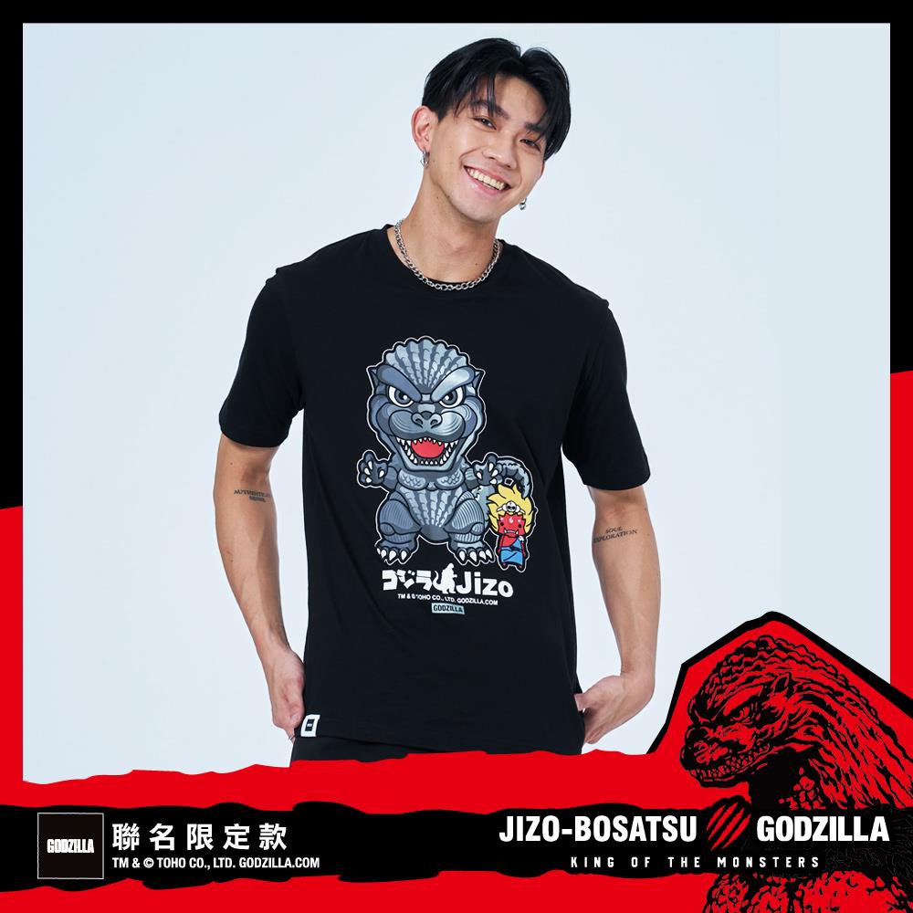 【GODZILLA 最後倒數↘聯名款8折】平成哥吉拉公仔短TEE(黑) - BLUE WAY 地藏小王