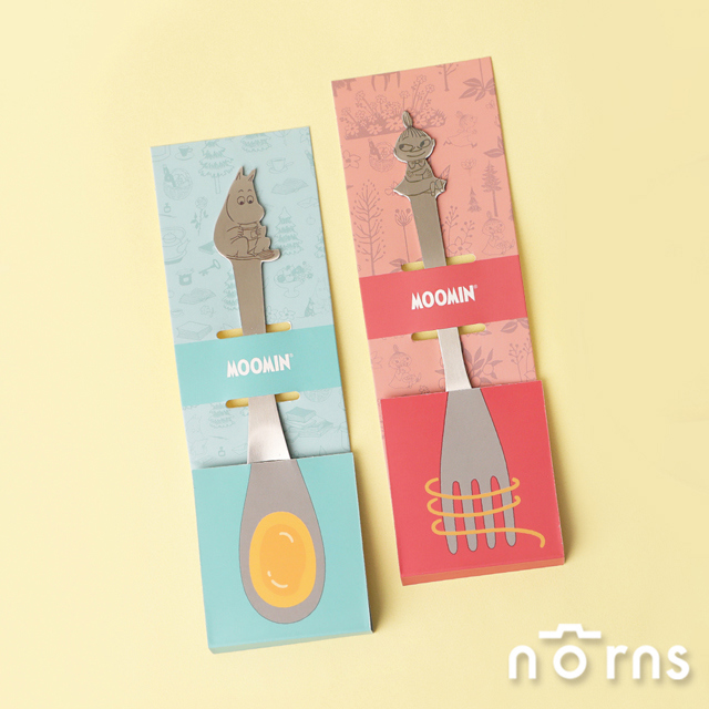Moomin姆明不鏽鋼叉匙- Norns Original Design姆明 小不點 正版授權304不銹鋼湯匙叉子 立體造型餐具