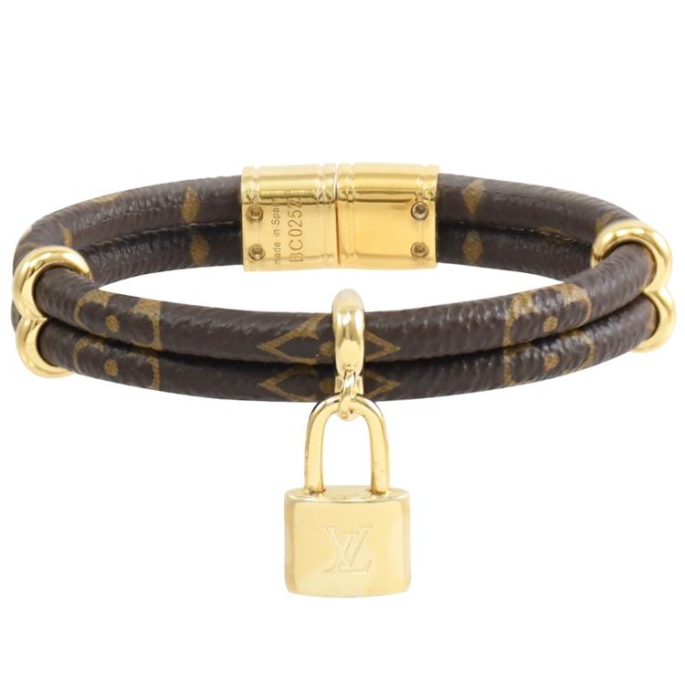 Louis Vuitton MONOGRAM Keep it twice monogram bracelet (M6640E)