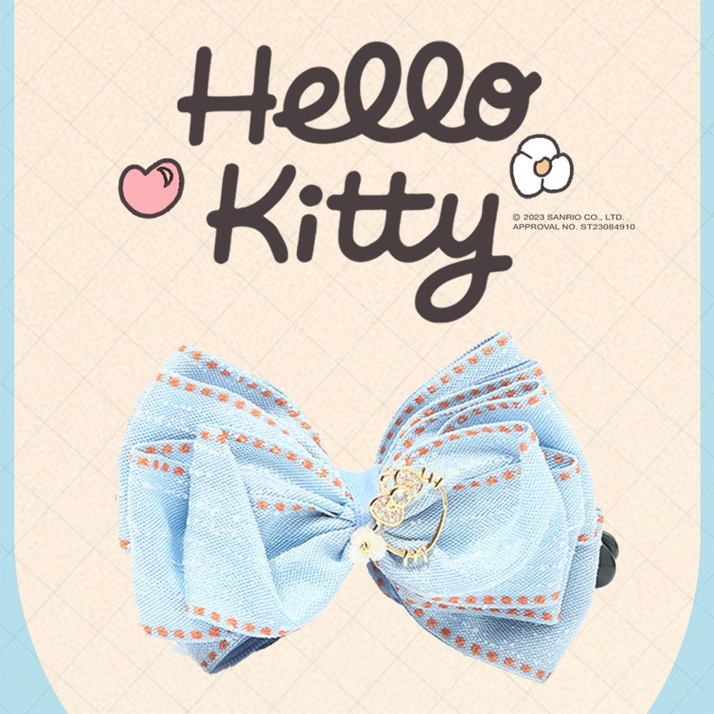 [Hello Kitty聯名款]牛仔女孩西部舞曲香蕉夾 (藍色) 髮夾BC23102