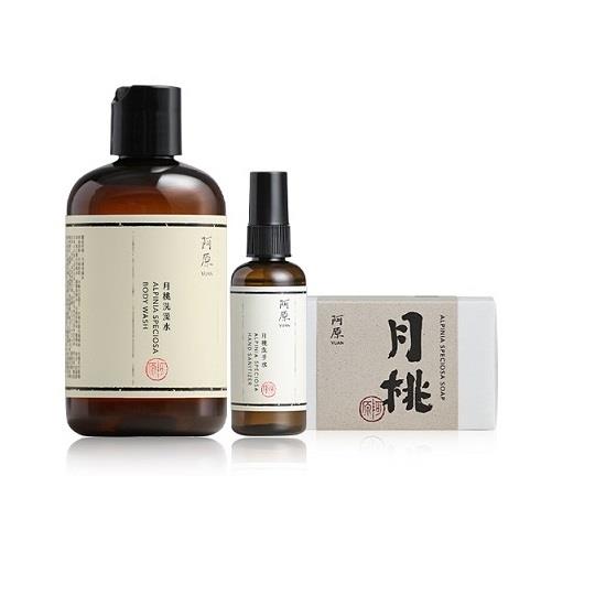 【阿原YUAN】月桃皂115g+月桃洗澡水250ml+月桃洗手水（乾洗手）95ml