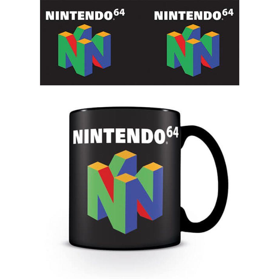 *【任天堂】N64主題馬克杯(黑) -315ml