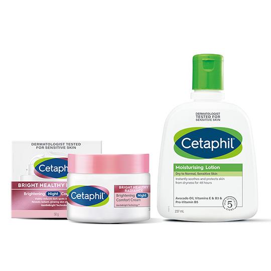 【Cetaphil舒特膚】BHR淨白調理安撫霜 50g+長效潤膚乳 237ml