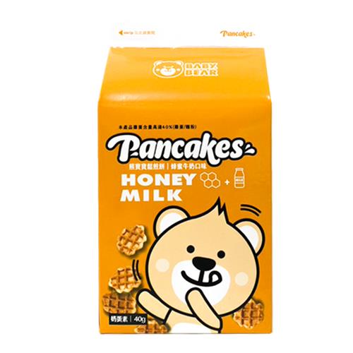 【熊寶寶】鬆煎餅蜂蜜牛奶口味(40g/包)(效期至2024/08/15)