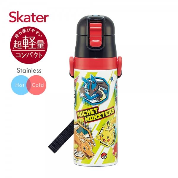 Skater 不鏽鋼直飲保溫水壺(470ml)- 寶可夢紅黑