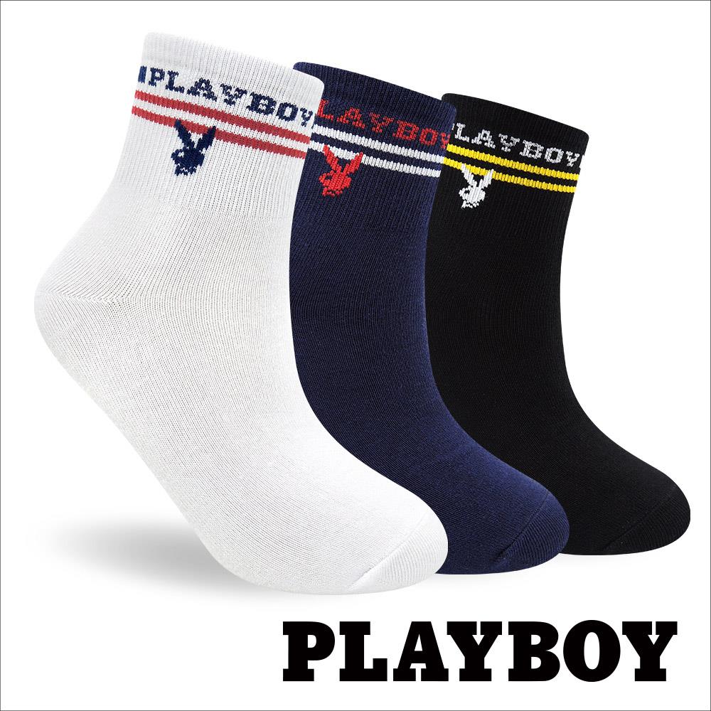 【襪款任選4雙$395 、9雙$750】 PLAYBOY美國風男休閒襪(BX4723)