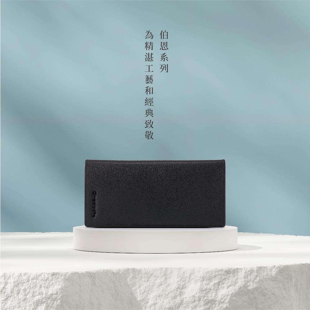 熱銷商品 長夾/男生長夾/真皮長夾 Bern伯恩系列 17卡/拉鍊零錢 0103-11201-Crocodile鱷魚皮件