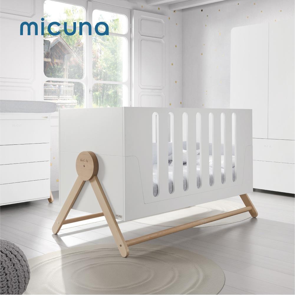 【送蚊帳+音樂鈴】micuna 西班牙手工Relax System搖籃嬰兒成長床 BIG-SWING