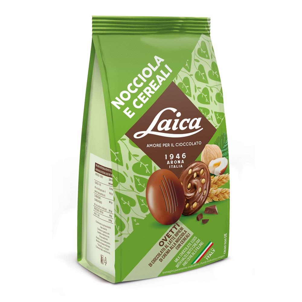 【義大利Laica】巧)榛果穀物醬夾心巧克力蛋(120gx1)