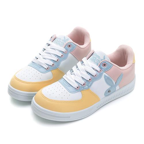 ⚡夏日美鞋 下殺限定價｜PLAYBOY 70th macaron 經典復刻兔兔休閒鞋-白彩(Y9621)