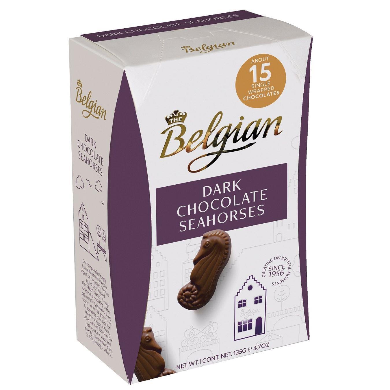 【Belgian】巧)海馬榛果夾心黑巧克力(135g)