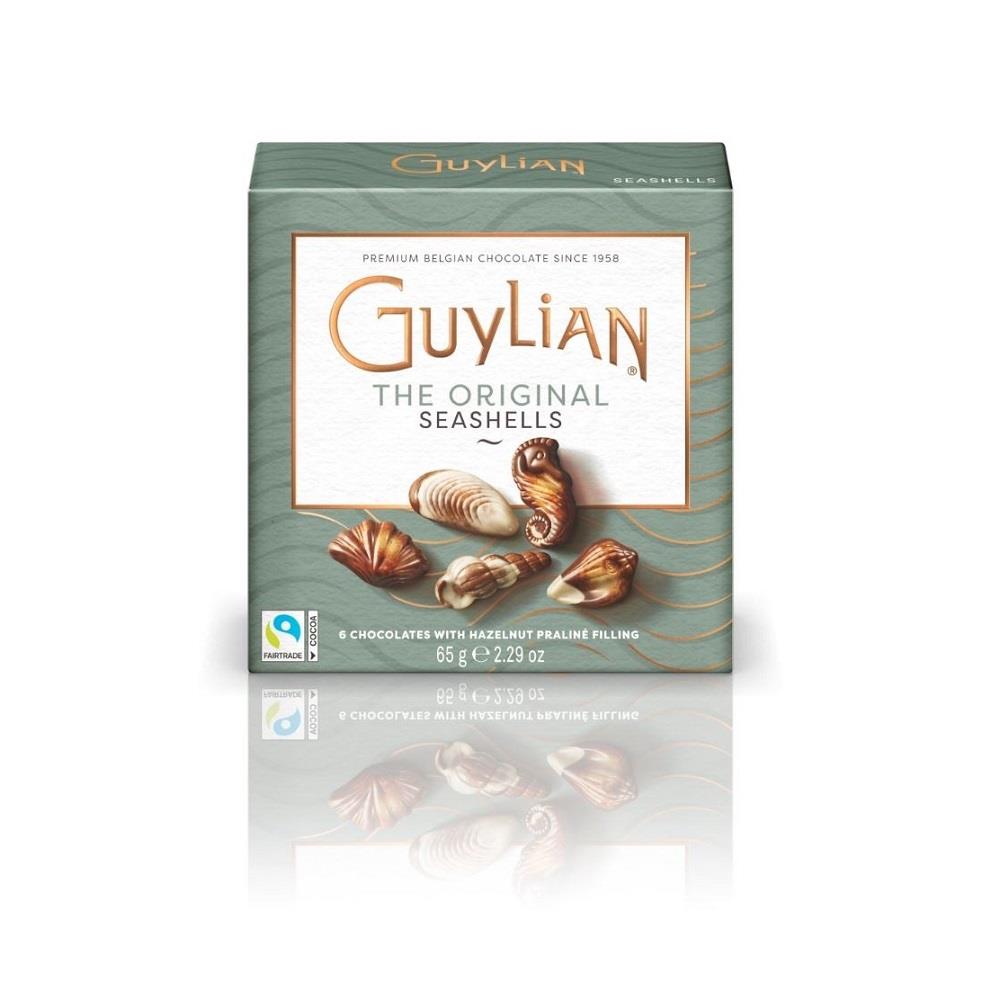 【GuyLian】巧)貝殼海馬巧克力6入(65g/盒)(效期至2024/06/06)