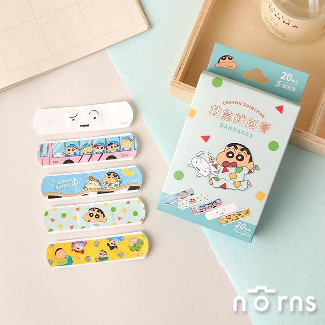 日本製蠟筆小新救急絆創膏- Norns OK繃 透氣繃帶 OK蹦一盒20入 五種造型