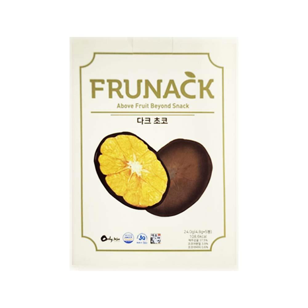 FRUNACK黑巧克力風味柑橘片5入