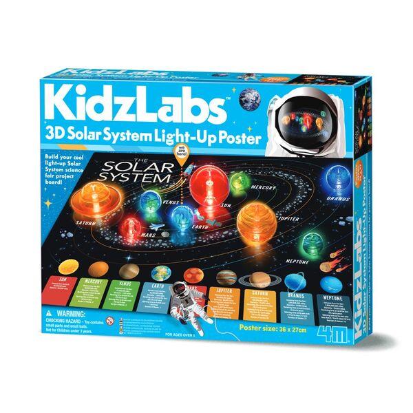 【香港4M】3D Solar System Light-Up Poster 3D太陽系發光燈板