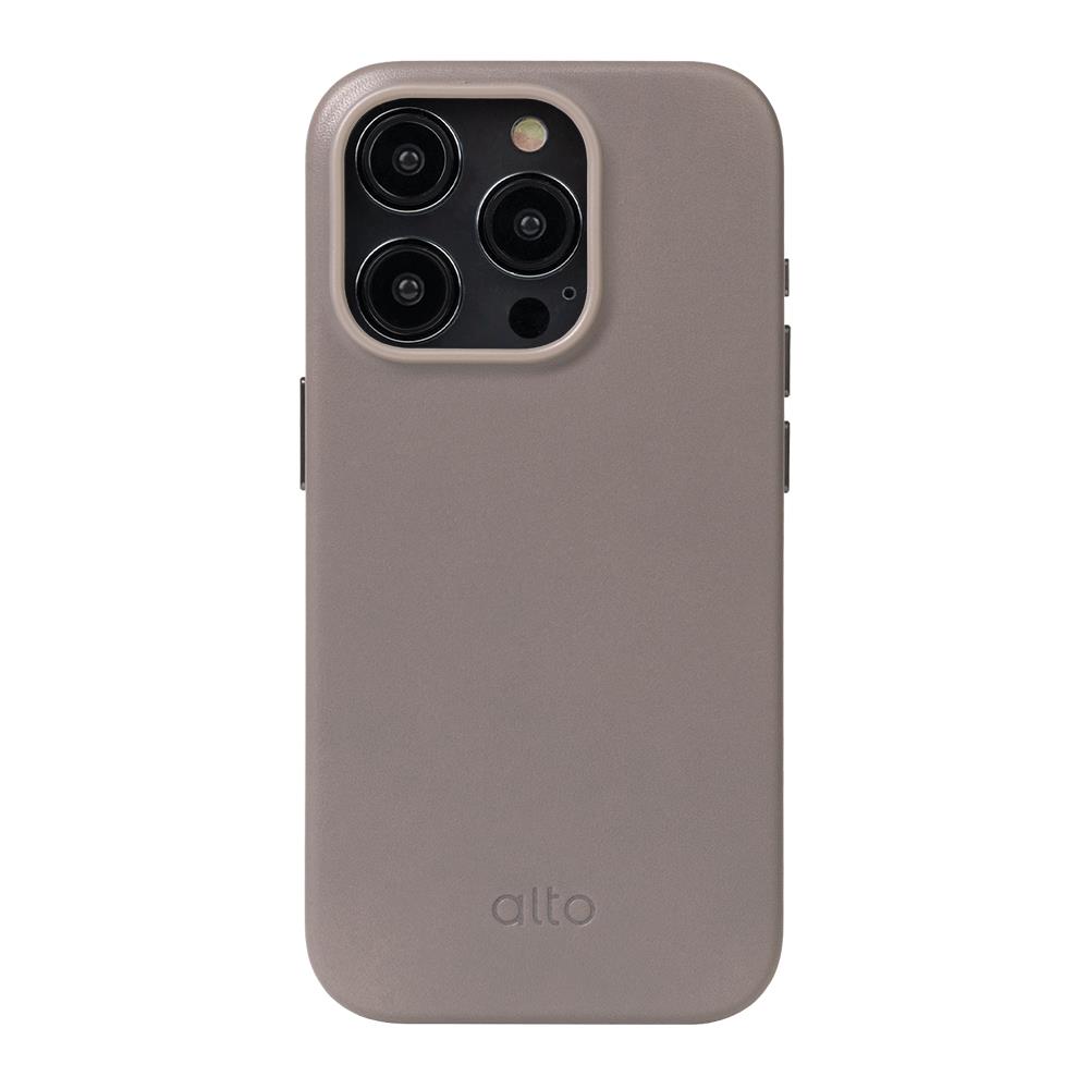 Alto Clop 磁吸皮革手機殼 - 礫石灰（iPhone15 系列)
