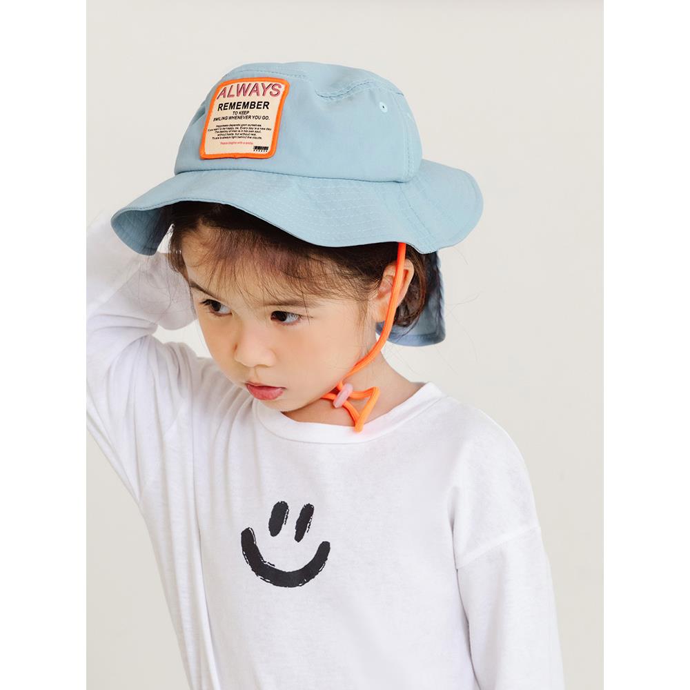 兒童防潑水護頸遮陽漁夫帽