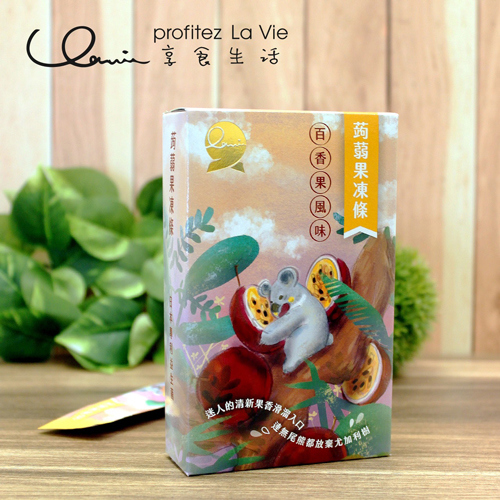 【享食生活】益生菌蒟蒻凍-百香果風味(20g/條，10條/盒)