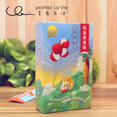 【享食生活】益生菌蒟蒻凍-荔枝風味(20g/條，10條/盒)