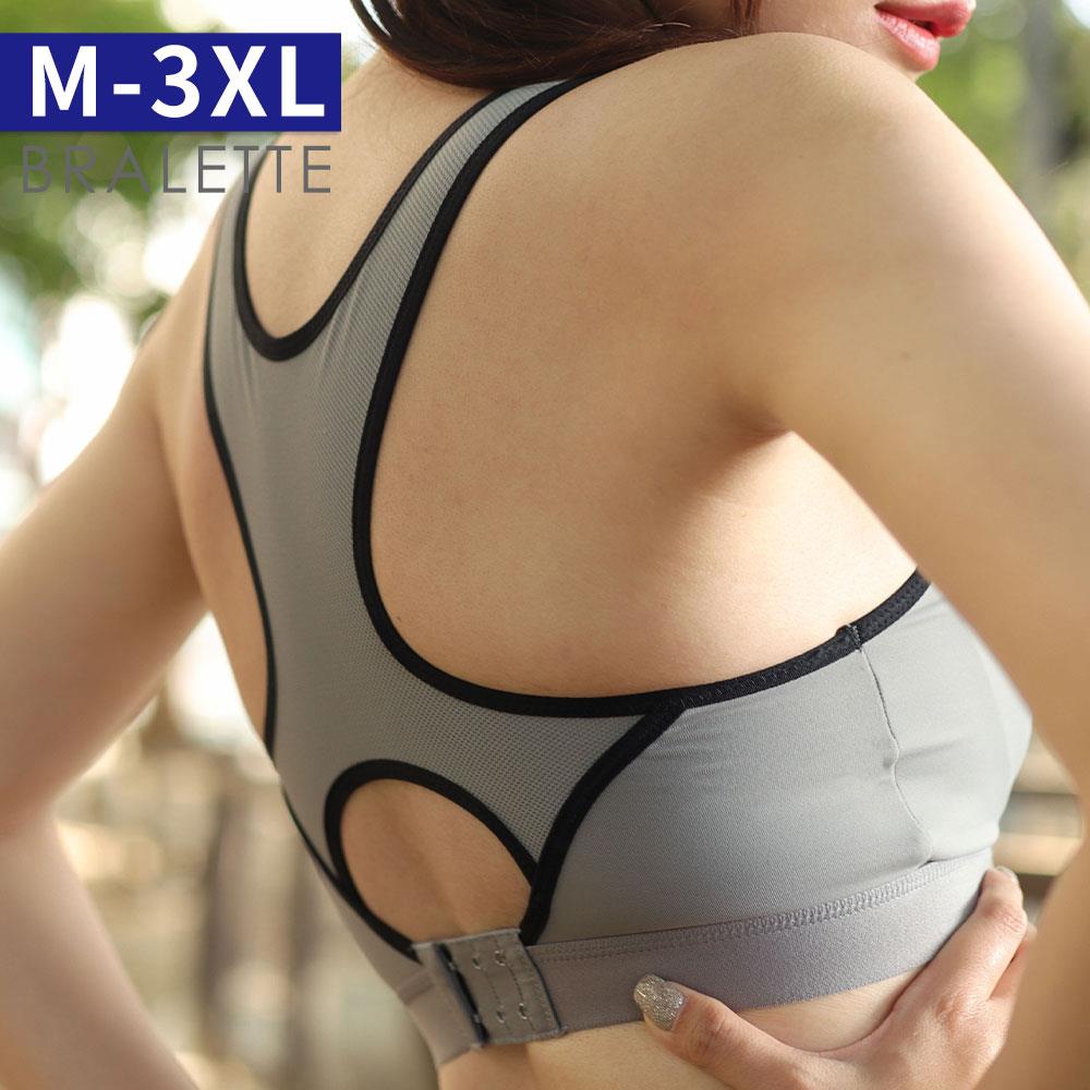 運動內衣 gym-X 3M排汗速乾後扣款(M-3XL/灰)