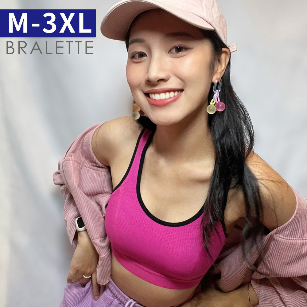 運動內衣 gym-X 3M排汗速乾後扣款(M-3XL/桃紅)