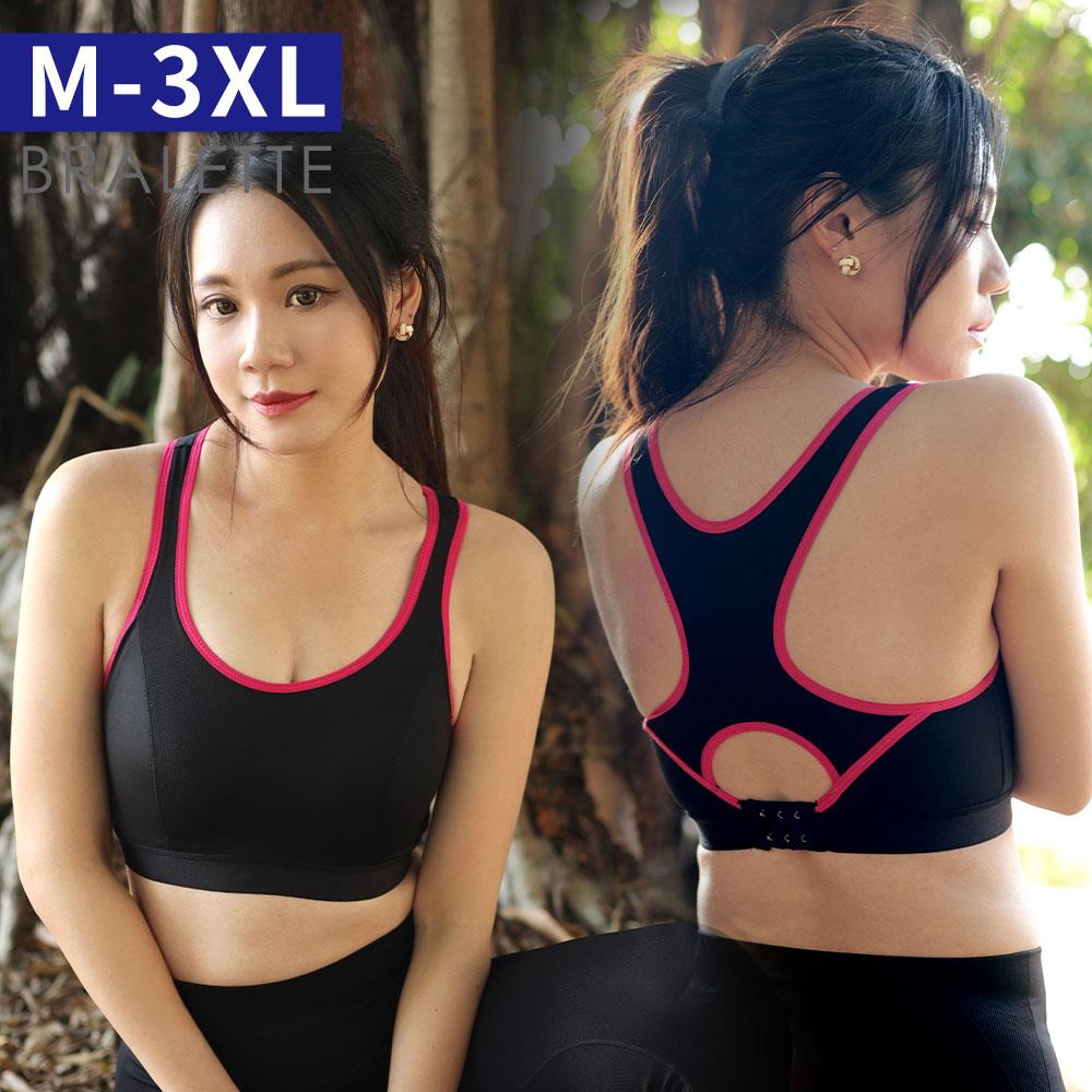 運動內衣 gym-X 3M排汗速乾後扣款(M-3XL/黑)